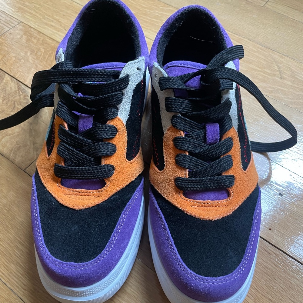 Fresh Women's Sneakers - Black, Purple, Orange